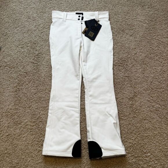 Goldbergh Pippa Ski Pants Waterproof White Black NWT US 14 - Picture 7 of 11